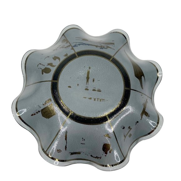 Vintage Walt Disney World Souvenir Plate Dish 1960s Magic Kingdom Ruffed Edge - Picture 12 of 13